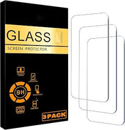 3 Pack Screen Protector for iPhone 16 / iPhone 15 / iPhone 15 Pro [6.1 Inch] Display Tempered Glass, Dynamic Island Compatible, Case Friendly