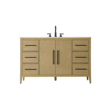 Millie Bathroom Vanity Honey Brown by Lighting Design – Wood, Honey Brown, Model VF29354MHB