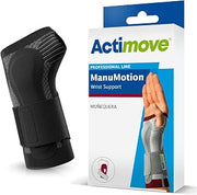 Actimove Professional Line ManuMotion Wrist Support – Wrist Sleeve for Arthrosis, Arthritis, Sprains, Tendon Injuries – Left Hand – Charcoal, 2X-Large