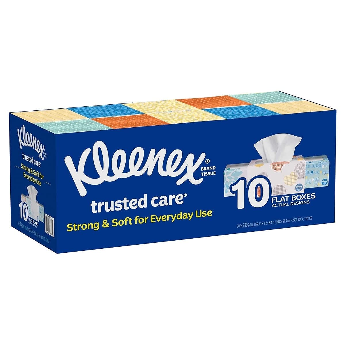 Kleenex White / 230 Count (Pack of 10) / 1 Box Tissues