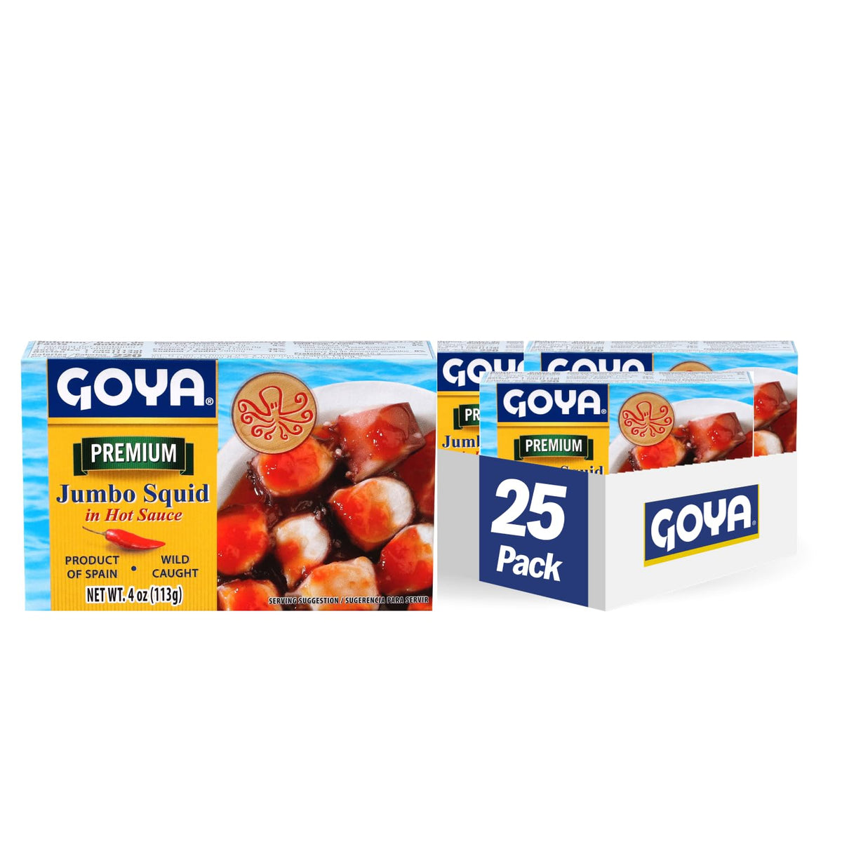 Goya Hot Sauce / 4 Ounce (Pack of 25) / 25 Canned & Jarred Fish