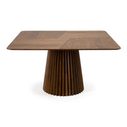 Platte - Mid-Century Modern Walnut Square Dining Table by Limari Home – Rubberwood, Walnut, Model LIM-85573