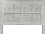 Starlight Canyon Home Antique Whitewith Tobacco Top King Headboard Solid, Manufactured Wood Farmhouse Style Rubberwood Construction Durable Design