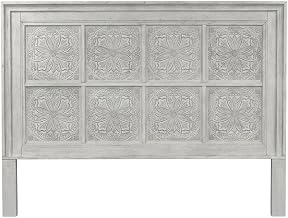 Starlight Canyon Home Antique Whitewith Tobacco Top King Headboard Solid, Manufactured Wood Farmhouse Style Rubberwood Construction Durable Design