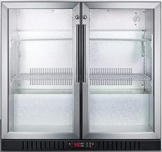 Summit 36” Beverage Center by Summit Appliance – 36" Wide, 7.4 cubic_feet, Stainless Steel, Silver, Model SCR7012DB