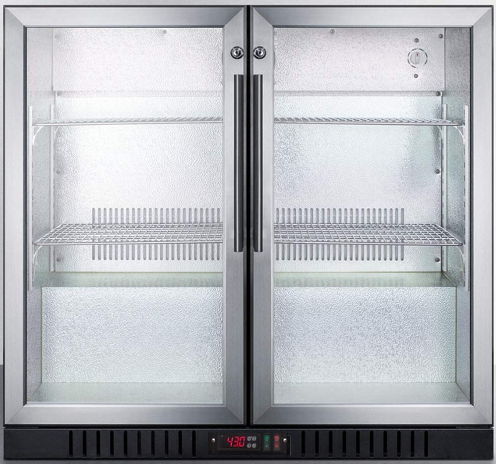Summit Appliance Silver / 36" Wide / 7.4 cubic_feet Beverage Refrigerators