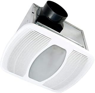 Air King LEDAK80 80 CFM 1 Sone Ceiling Mounted LED Light Energy Star Rated Exhaust Fan - White