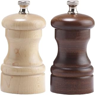 Chef Specialties Pepper Mill & Salt Mill Set, Walnut & Natural