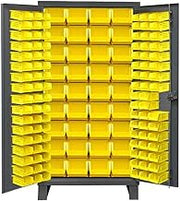 Durham 3702-132-95 Bin Cabinet, 78" Overall Height, 36" Overall Width, Total Number of Bins 132