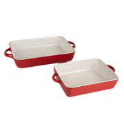 10 Strawberry Street Red / 12" & 9.5" / Rectangle Bake & Serve Sets