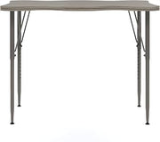 Tot Mate My Place Rectangular Kids Activity Table, Adjustable Height 21" to 30", Laminated Wood Desk for Classroom, Ready-to-Assemble, Shadow Elm Gray, 40" W x 30" D