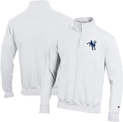 Champion Men's White Indianapolis Colts Powerblend Quarter-Zip Pullover