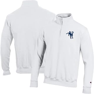 Champion Men's White Indianapolis Colts Powerblend Quarter-Zip Pullover