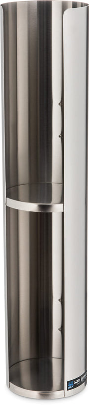 Lid Dispenser Wall-Mounted by San Jamar – 24-46oz, 46.0 fluid_ounces, Stainless Steel, Stainless, Model L3502