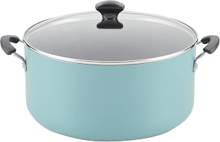 Farberware Cookware Nonstick Stockpot with Lid, 10.5 Quart, Aqua