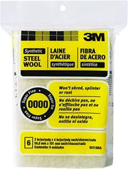 3M Synthetic Steel Wool Pads, 0000 Super Fine, 6-Pads