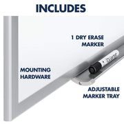 Quartet Silver / 24"W x 18"H / Silver Frame Dry Erase Boards