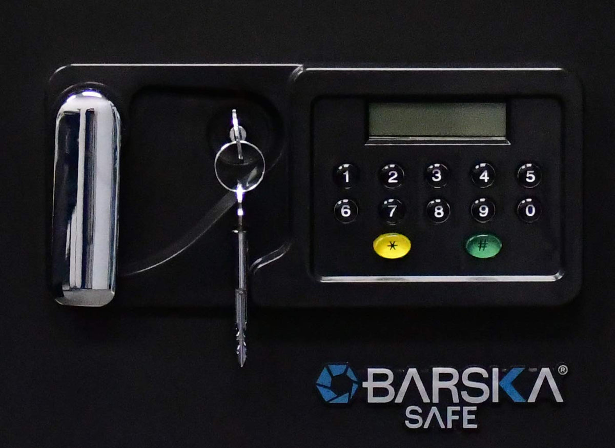 0.54 Cubic Ft Digital Keypad Fireproof Security Safe Fire-Resistant for Jewelry & Documents by Barska – One Size, 0.54 cubic_feet, Alloy Steel, Black, Model AX11902