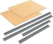 Global Industrial Additional Level For 60"W x 48"D High Capacity Rack Wood Deck, Gray