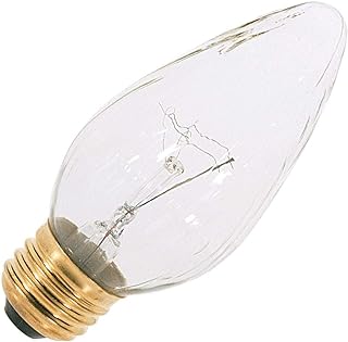 Satco S3365 120V Medium Base 25-Watt F15 Light Bulb, Aurora