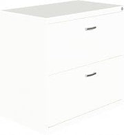30 inch Wide Fully Assembled 2 Drawer Lateral File Cabinet for Home or Office, White