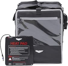 Vollrath VTB500 Insulated Tower Bag (Includes: Backpack Straps, Headrest Strap, Heating Pad), Nylon, Black - 18" x 17" x 22"