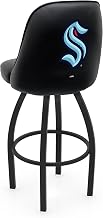 L048 Logo Grizzly Seattle Kraken Swivel Bar Stool