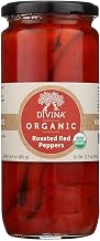 Divina, Organic Fire Roasted Sweet Peppers - Case of 6 - 16.2 OZ