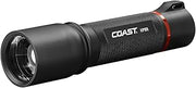 COAST® HP8R 1000 Lumen Rechargeable PURE BEAM® Focusing LED Flashlight with SLIDE FOCUS® and FLEX CHARGE™ Dual Power, Black