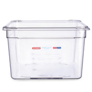Polycarbonate Food Pan by Araven – 2.5 cubic_feet, Polycarbonate (PC), Clear, Pack of 6, Model 09845
