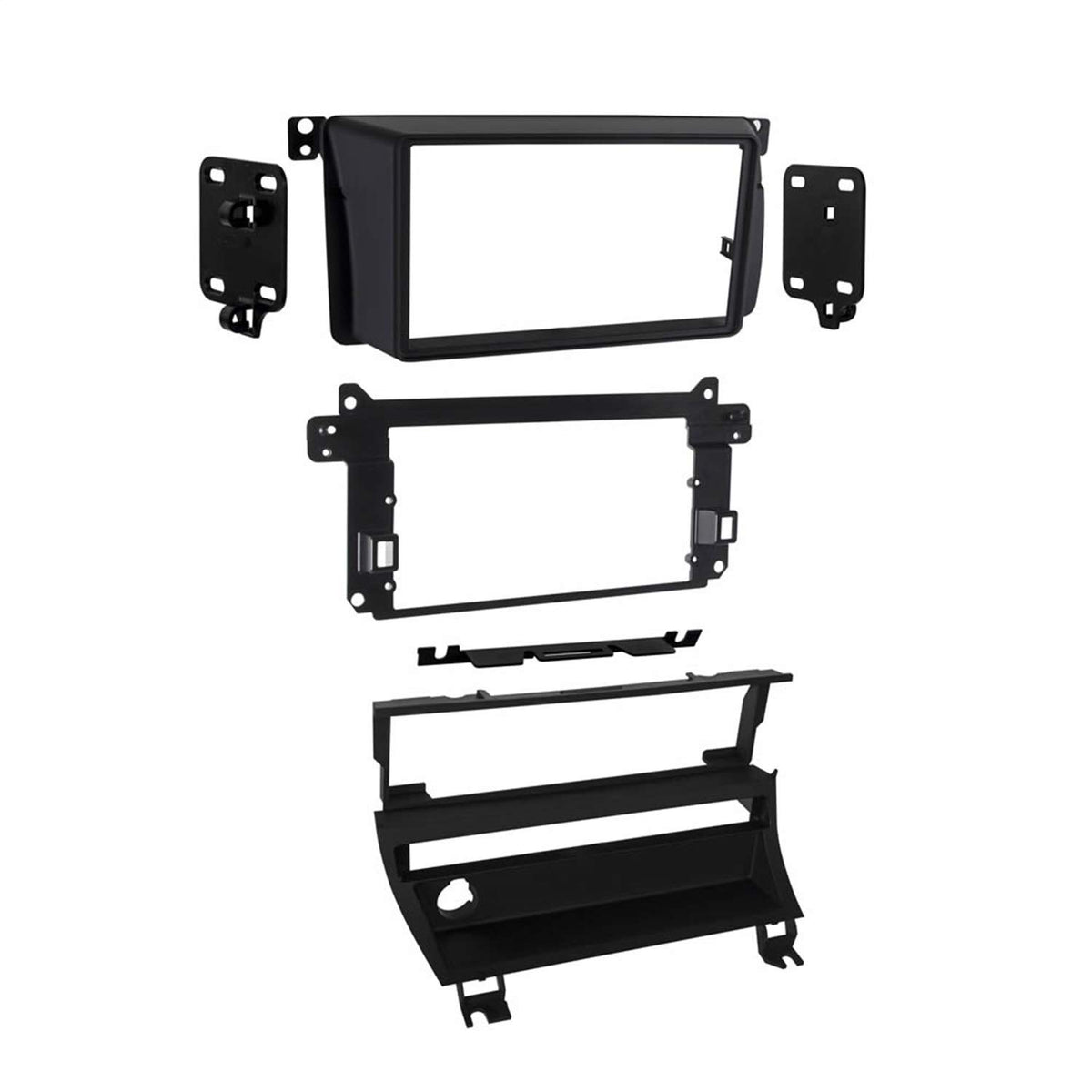 DDIN Radio Dash Install Kit for 1999-2006 BMW 3 Series and M Series with 1 Opening by Metra – ABS, Black, Model 959311B