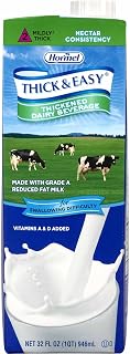 Hormel Healthlabs Thick and Easy Nectar Consistency Thickened Dairy Beverage, 32 Ounce -- 8 per case.