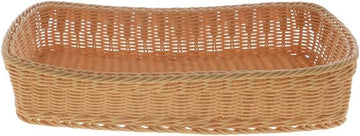 HUBERT Light Beige Storage Basket - 20 7/8"L x 10 5/8"W x 4"H
