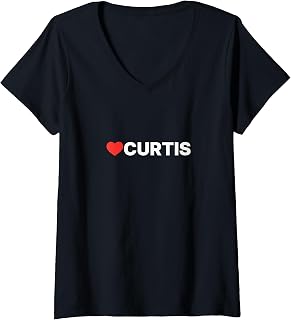 Women's Love Curtis - Heart V-Neck T-Shirt