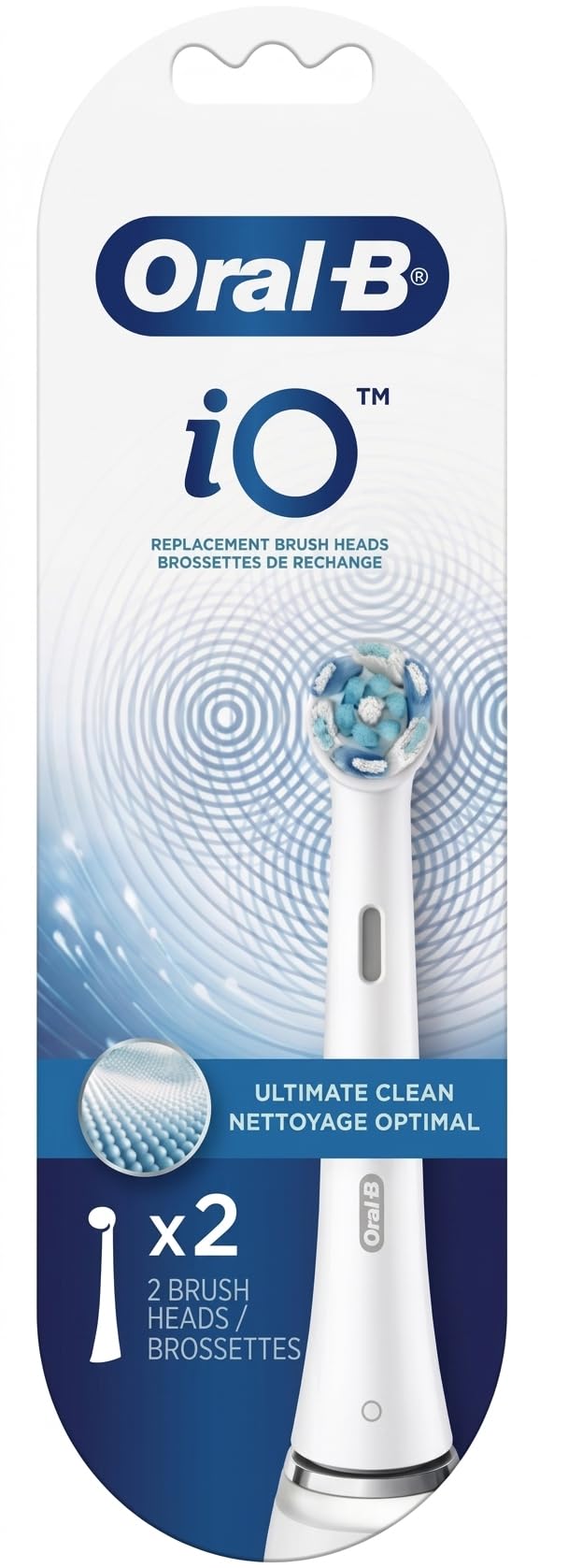 Brush Heads Black 2count & White 2count by Oral-B – 1 Count (Pack of 4), Black & White, Pack of 4, Model Ultimate Clean
