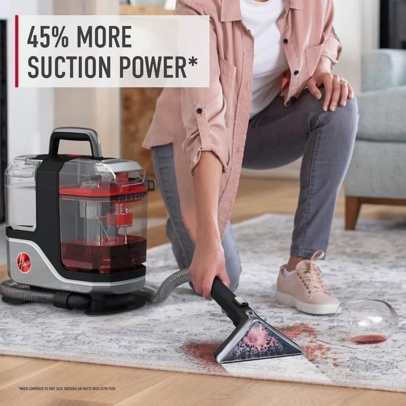 CleanSlate XL Bundle Portable Spot Carpet Cleaner () by Hoover – AVERAGE, 1 quarts, Gray, Model FH15070V