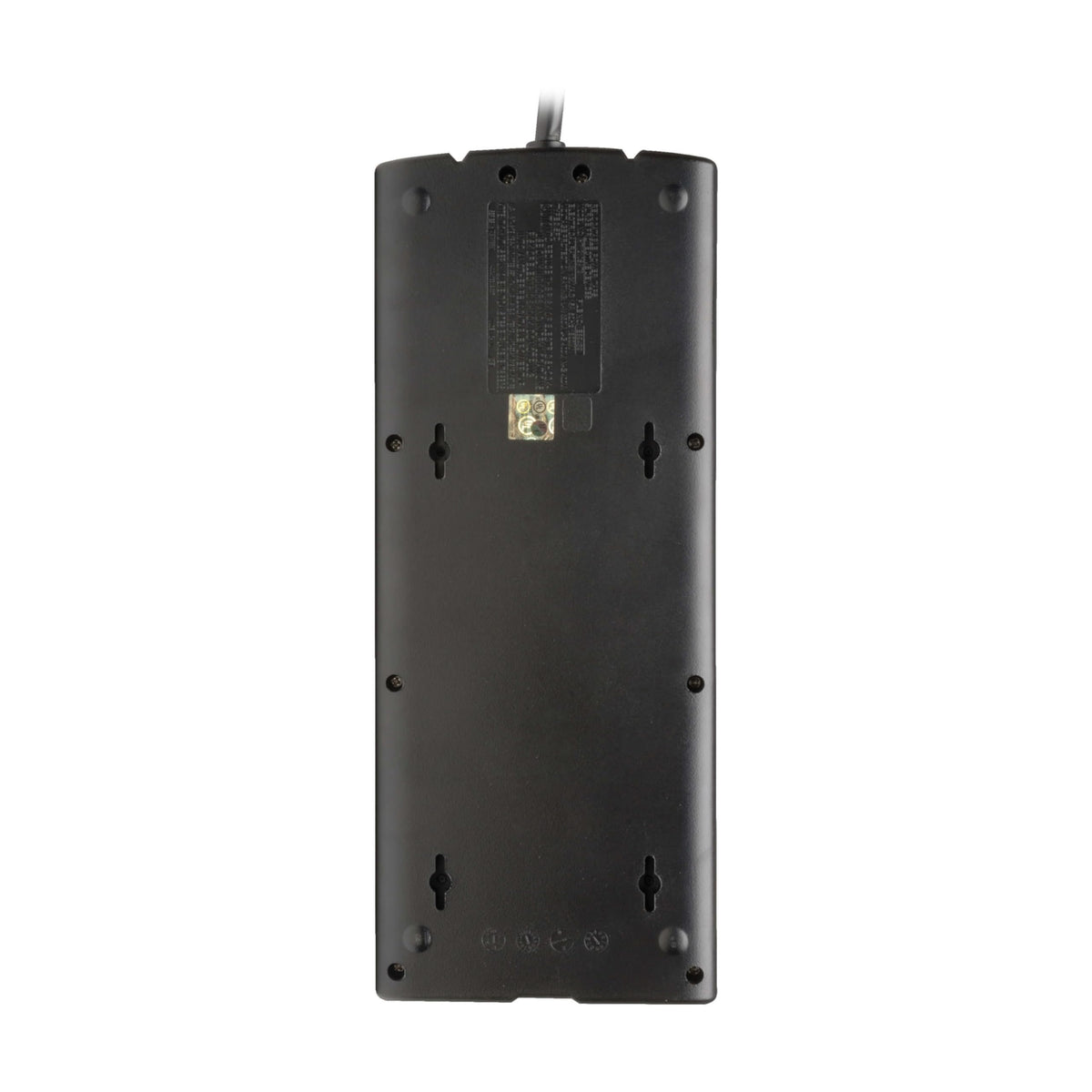 Eaton Flat Plug Surge Protector TV & Phone Ports by TRIPP LITE – 12 Outlets, Plastic, Black, Model TLP1208TELTV