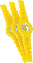 Sun Joe SB10-BLD-3PK Replacement Blades for 24V-SB10 Stringless Trimmer, Nylon Polymer Weed Trimmer Replacement Blades, 3-Pack, Yellow