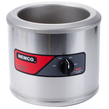 7 Qt Round Countertop Cooker/Warmer by Nemco – Stainless Steel, Silver, Model 6102A