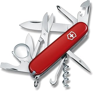 Victorinox Explorer Swiss Army Knife - 16 Function Pocket Tool - Red