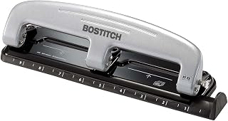 Bostitch EZ Squeeze™ Three-Hole Punch, 12-Sheet Capacity (2100)