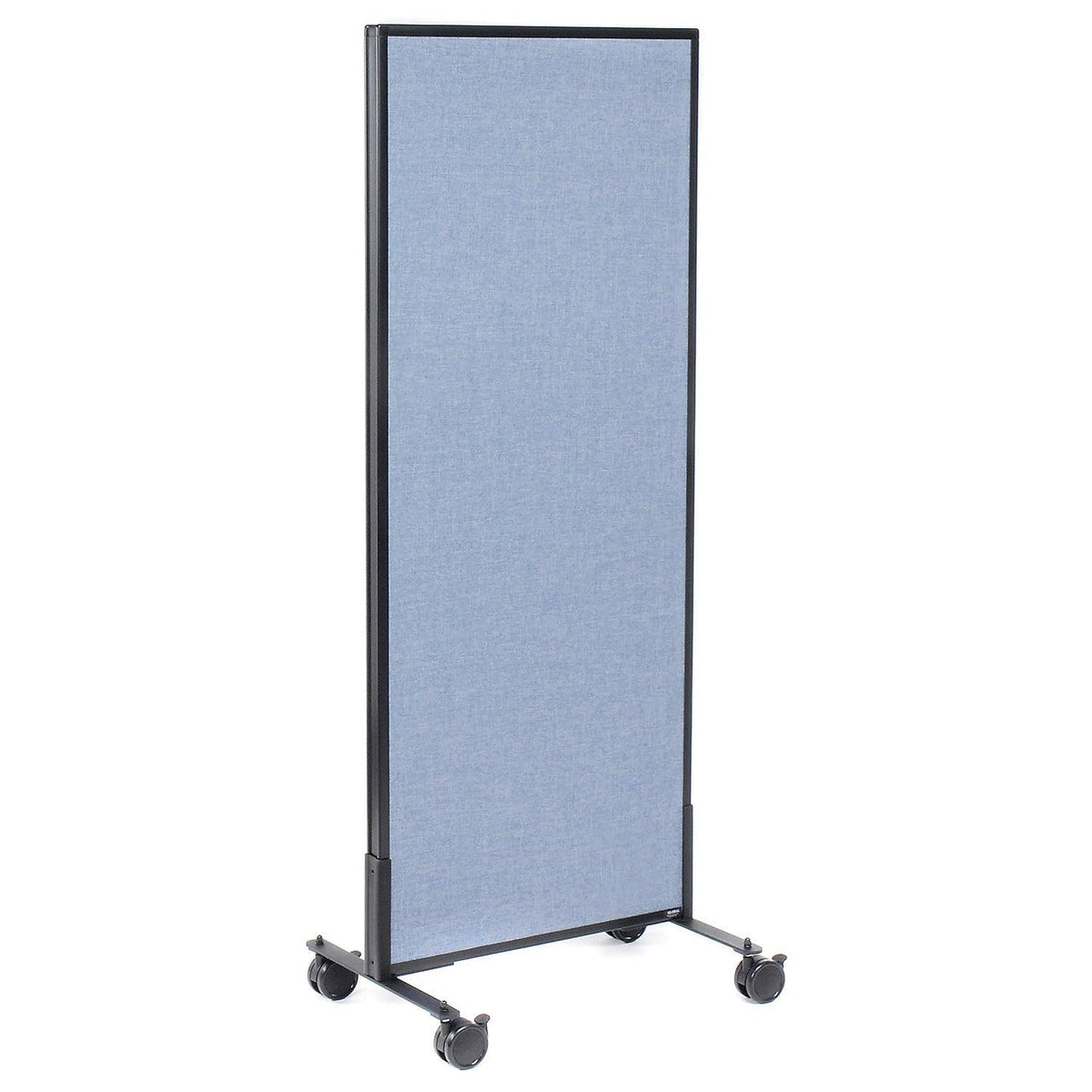 24-1/4"W x 63" H Mobile Office Partition Panel by Global Industrial – Alloy Steel, Blue, Model 694953MBL
