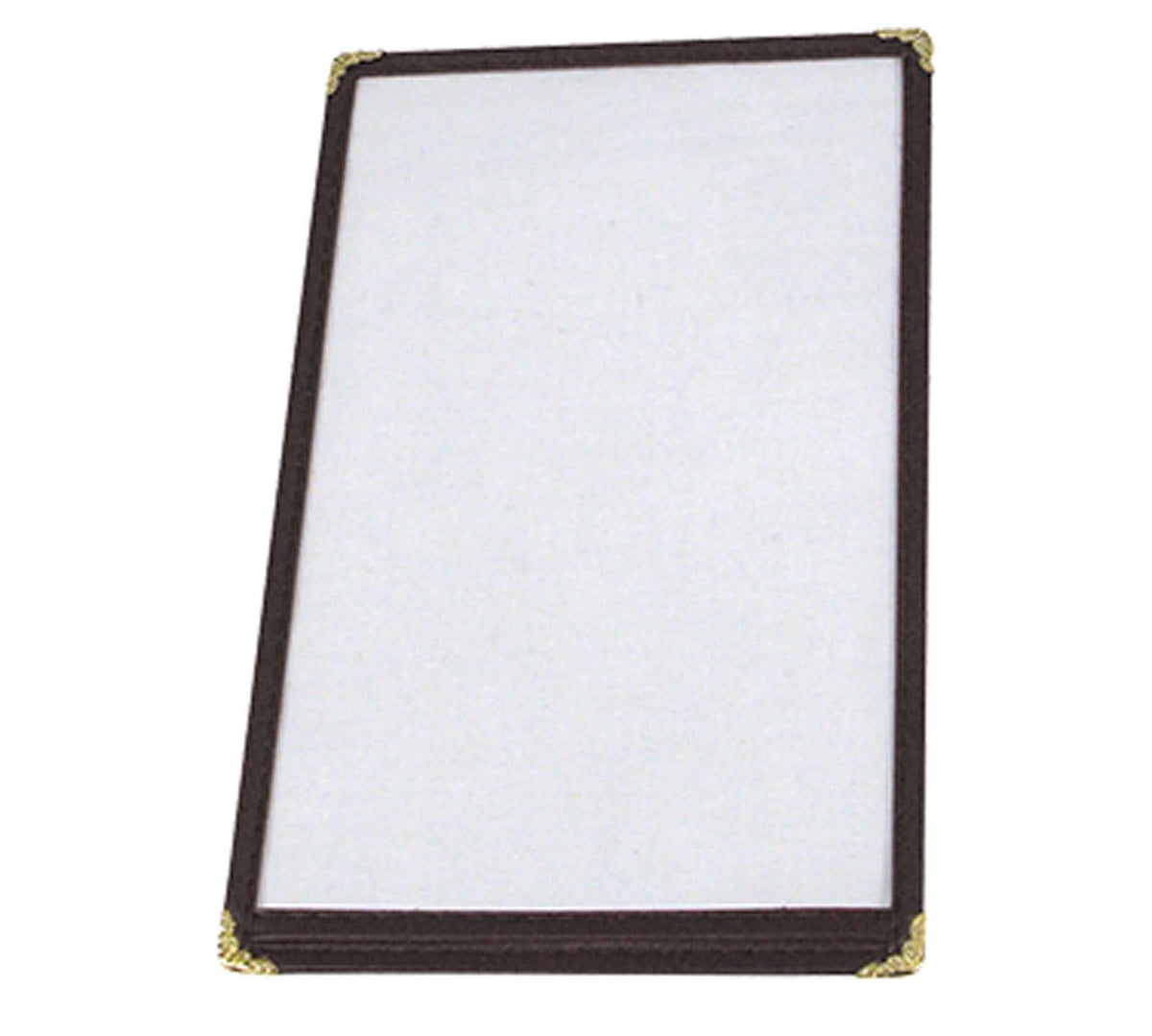 Winco 12" x 9.5" / Single / Red Menu Covers