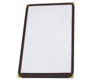 Winco 12" x 9.5" / Single / Green Menu Covers