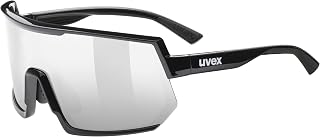 Uvex Sportstyle 235 Sports Glasses, Black/Silver, One Size