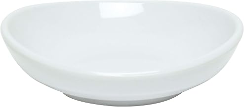 Thunder Group Classic white melamine dinnerware collection 4 oz, 4 1/2" round saucer, 1" deep, comes in dozen