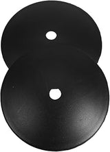 Yardwe Toilet Brush Odor Blocking Shield Covers 2pcs, Black Pp Splash Guard Replacement Plates for Bathroom Cleaning and Toilet Hygiene Maintenance