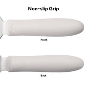 5" x 3" White Griddle Turner with Handle (Pack of 2) by Winco – 5" x 3" (Pack of 2), Stainless Steel, Blanco, Pack of 2, Model TWP-61