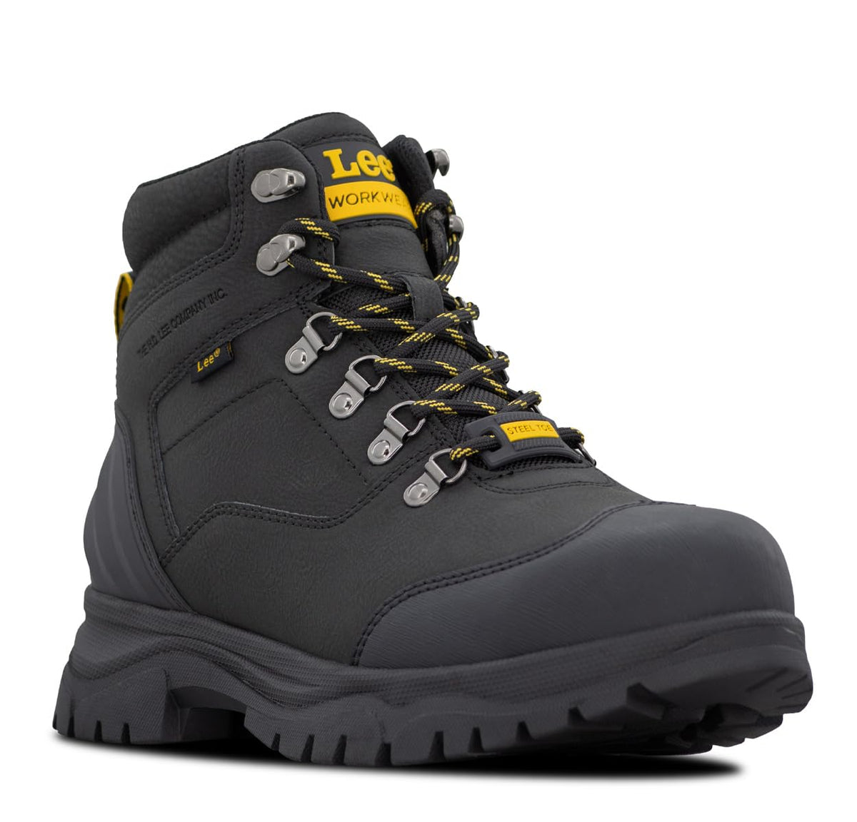Men's Endurance Steel Toe Work Boot by Lee – 12 Wide, Black Mono, Model M000270-9800