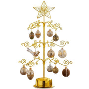Hohiya Rotating Ornament Tree Display Stand, 24 Inch, Gold